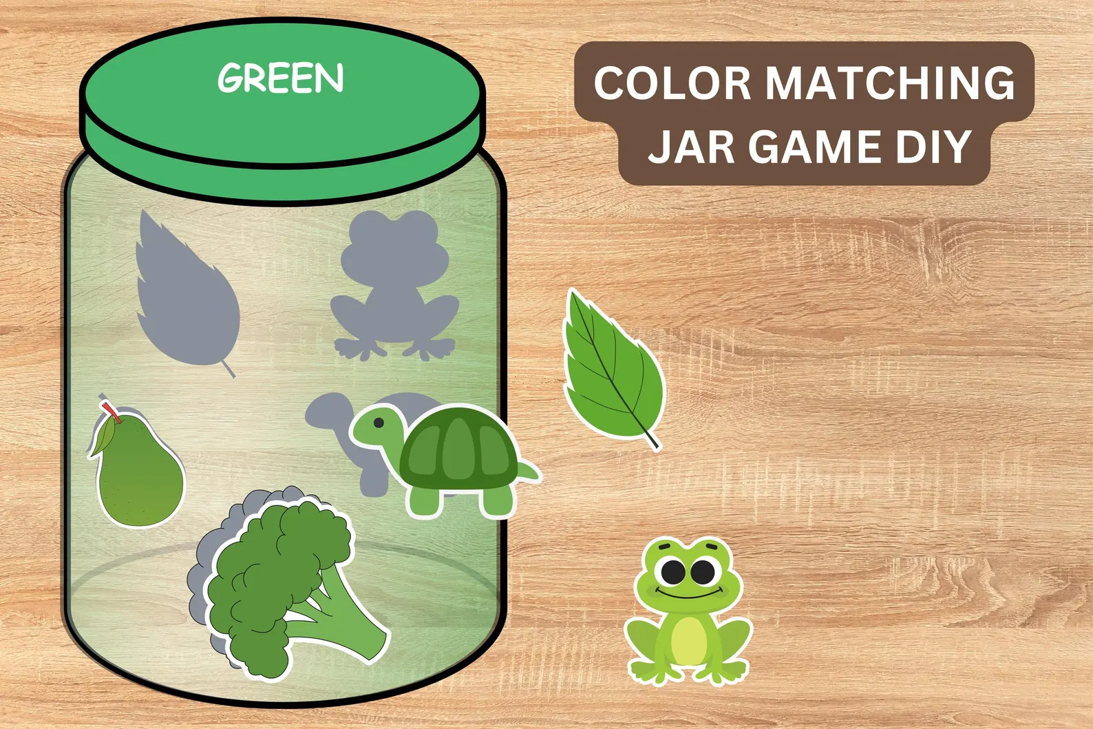 Matching Color Jars Color matching jars Templates Printable PDF | sorting activity for kids
